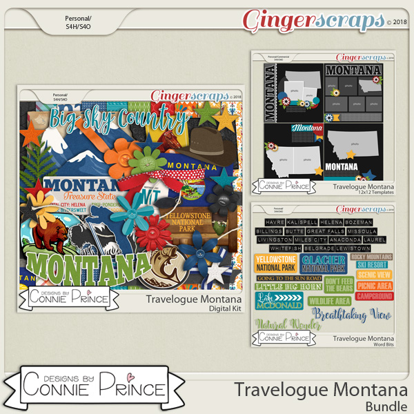 Travelogue Montana - Bundle Pack by Connie Prince