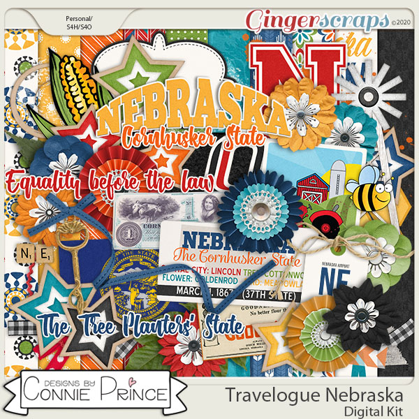 Travelogue Nebraska - Kit by Connie Prince