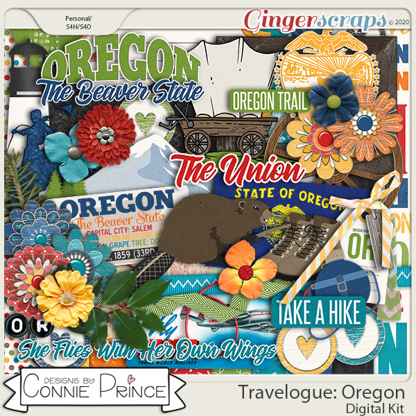 Travelogue Oregon - Kit by Connie Prince