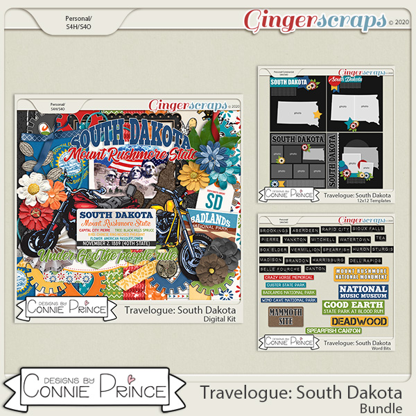 Travelogue South Dakota - Bundle Pack by Connie Prince