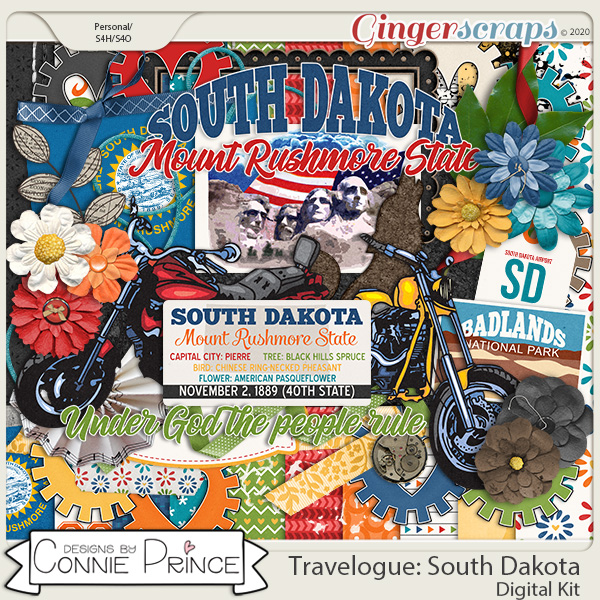 Travelogue South Dakota - Kit by Connie Prince