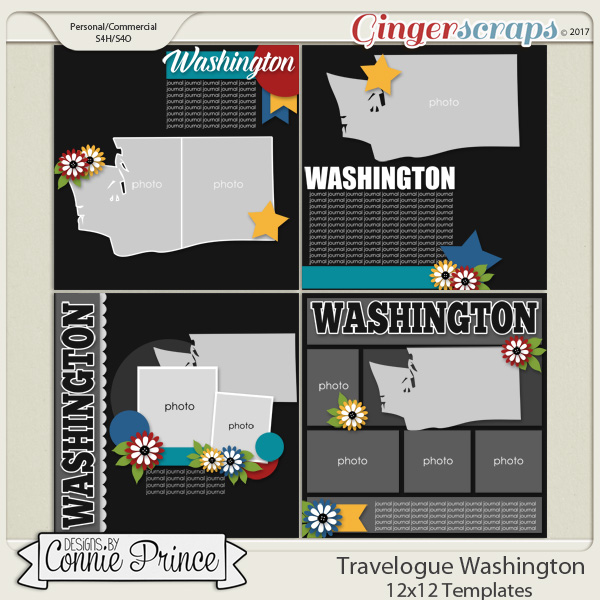 Travelogue Washington - 12x12 Temps (CU Ok)