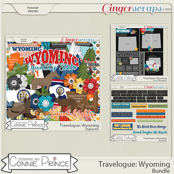 Travelogue Wyoming - Bundle Pack by Connie Prince