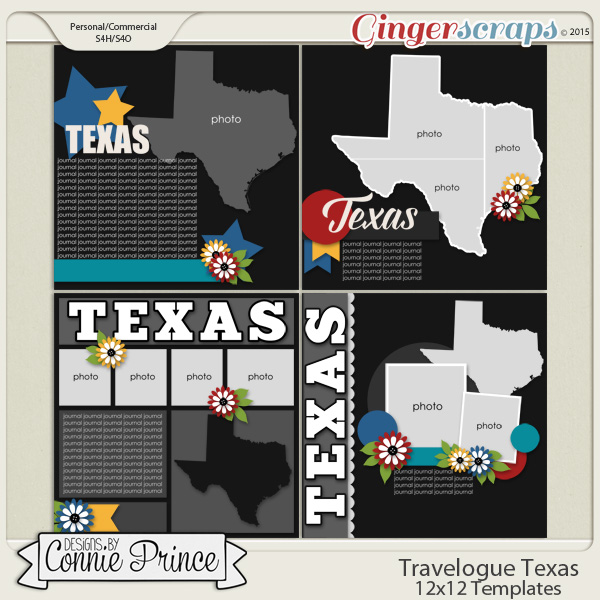 Travelogue Texas - 12x12 Temps (CU Ok)