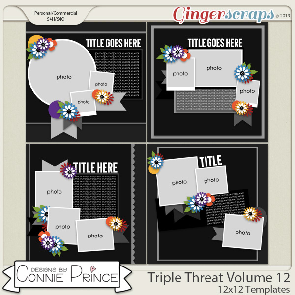 Triple Threat Volume 12 - 12x12 Temps (CU Ok) by Connie Prince