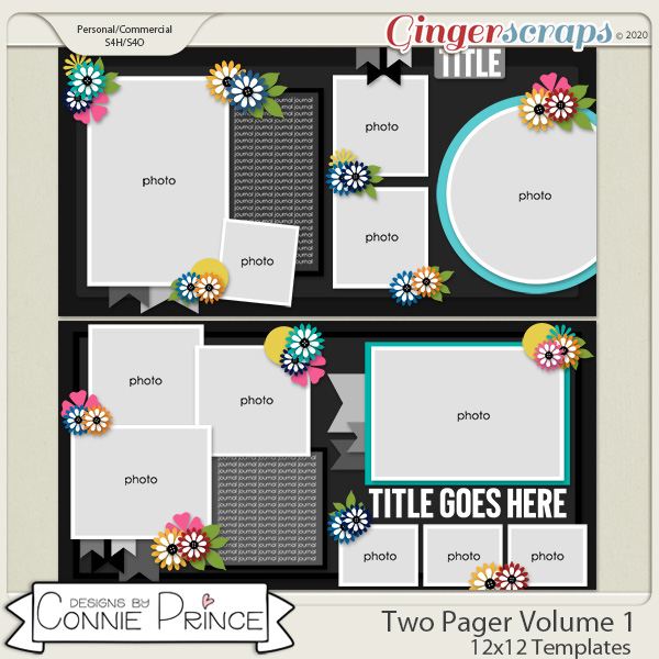 Two Pager Volume 1 - 12x12 Temps (CU Ok) by Connie Prince