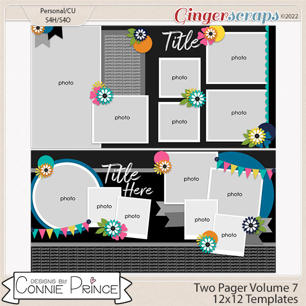 Two Pager Volume 7 - 12x12 Temps (CU Ok) by Connie Prince