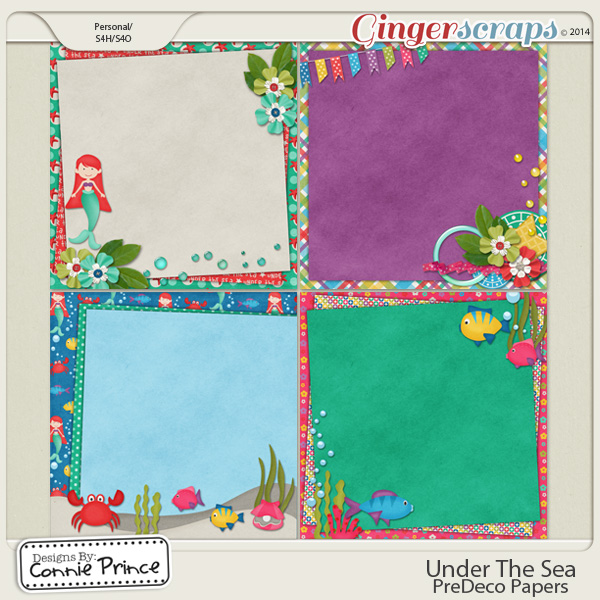 Under The Sea - PreDeco Papers