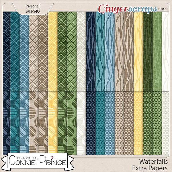 Waterfalls - Extra Papers by Connie Prince