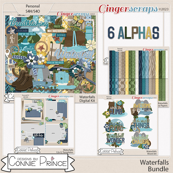 Waterfalls - Bundle by Connie Prince