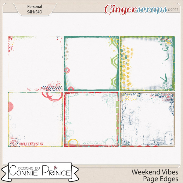 Weekend Vibes - Page Edges by Connie Prince