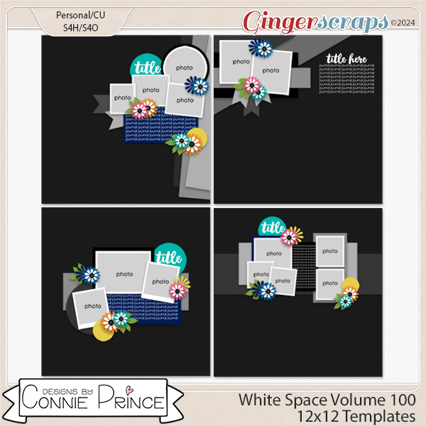White Space Volume 100 - 12x12 Temps (CU Ok) by Connie Prince