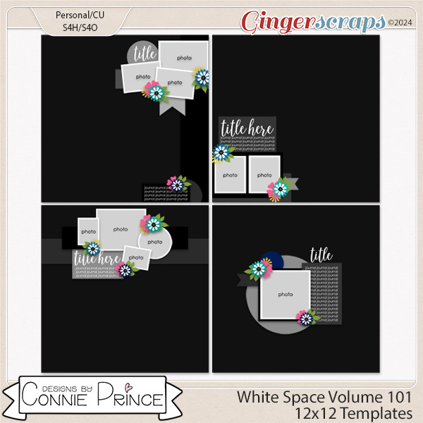 White Space Volume 101 - 12x12 Temps (CU Ok) by Connie Prince