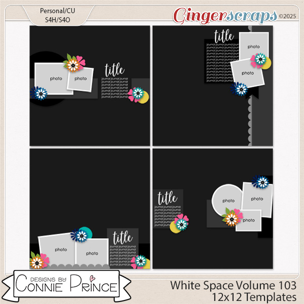 White Space Volume 103 - 12x12 Temps (CU Ok) by Connie Prince