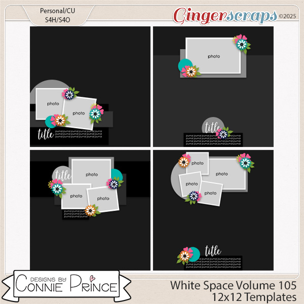 White Space Volume 105 - 12x12 Temps (CU Ok) by Connie Prince