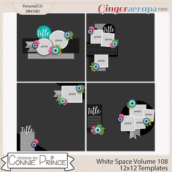 White Space Volume 108 - 12x12 Temps (CU Ok) by Connie Prince