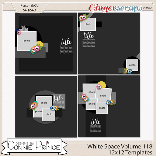White Space Volume 118 - 12x12 Temps (CU Ok) by Connie Prince