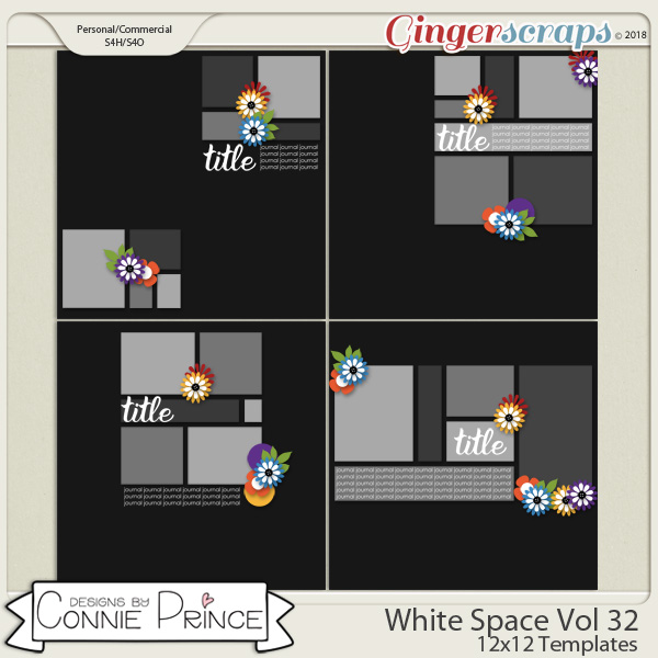 White Space Volume 32 - 12x12 Temps (CU Ok) by Connie Prince