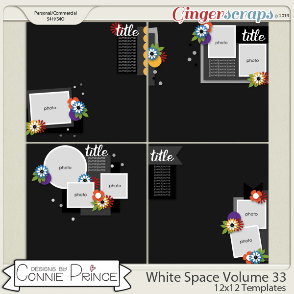 White Space Volume 33 - 12x12 Temps (CU Ok) by Connie Prince