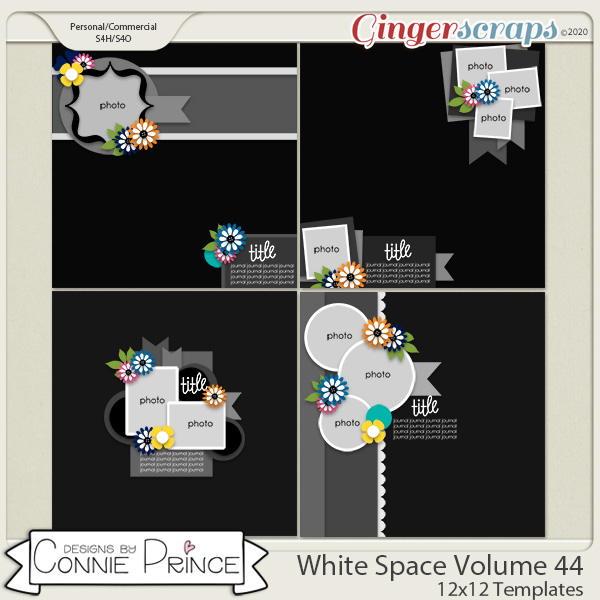 White Space Volume 44 - 12x12 Temps (CU Ok) by Connie Prince