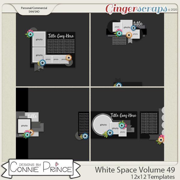 White Space Volume 49 - 12x12 Temps (CU Ok) by Connie Prince