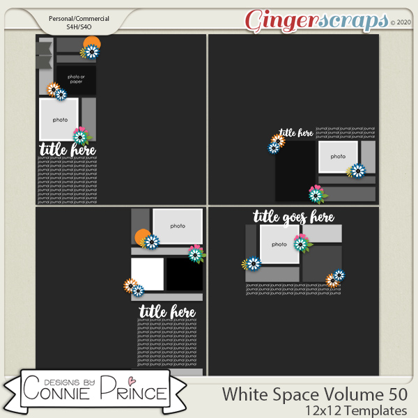 White Space Volume 50 - 12x12 Temps (CU Ok) by Connie Prince