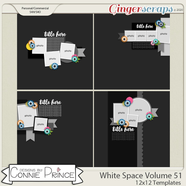 White Space Volume 51 - 12x12 Temps (CU Ok) by Connie Prince