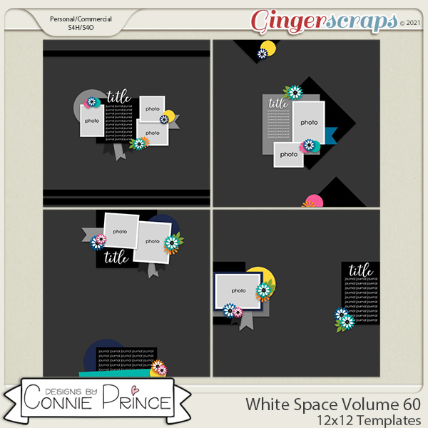 White Space Volume 60 - 12x12 Temps (CU Ok) by Connie Prince