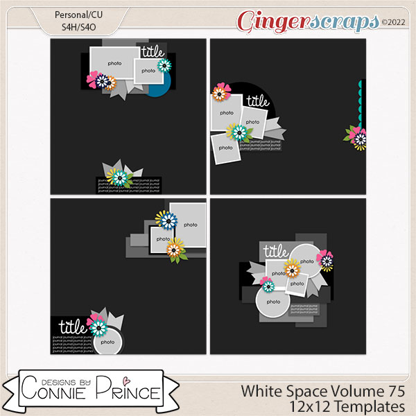 White Space Volume 75 - 12x12 Temps (CU Ok) by Connie Prince