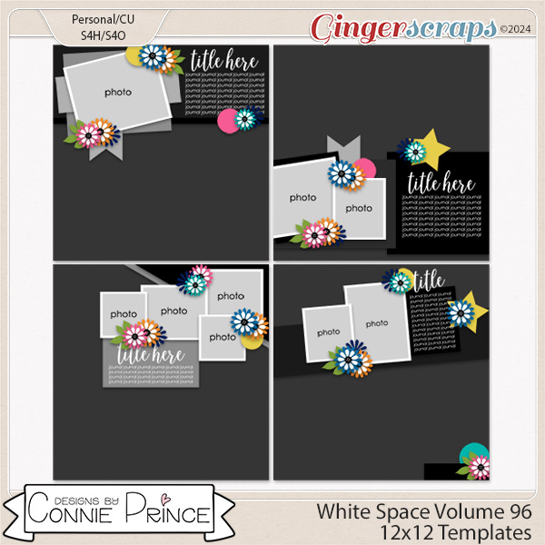White Space Volume 96 - 12x12 Temps (CU Ok) by Connie Prince