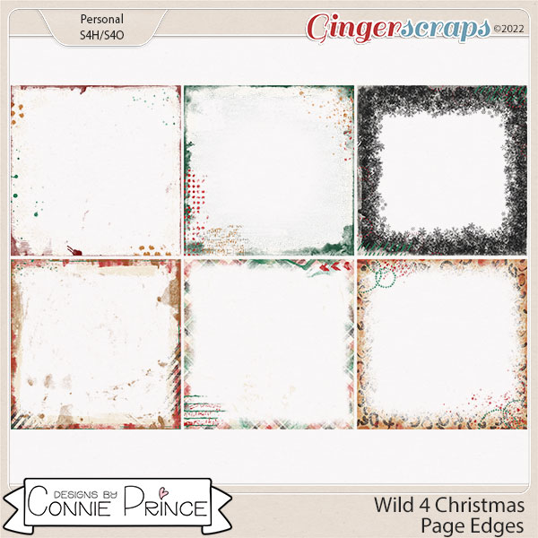 Wild 4 Christmas - Page Edges by Connie Prince