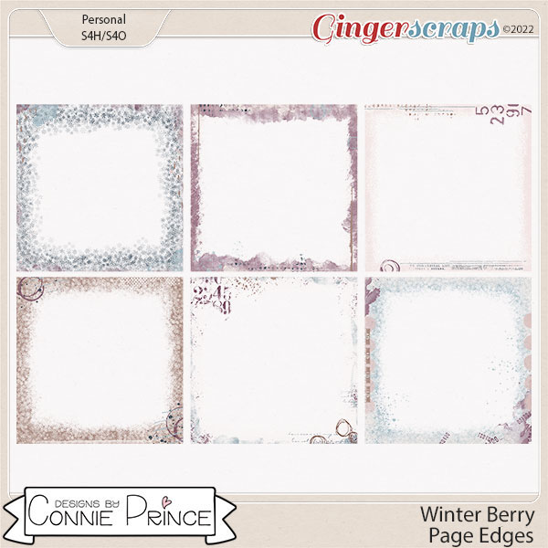 Winter Berry - Page Edges by Connie Prince