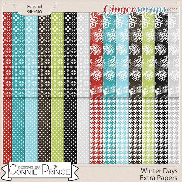 Winter Days - Extra Papers by Connie Prince