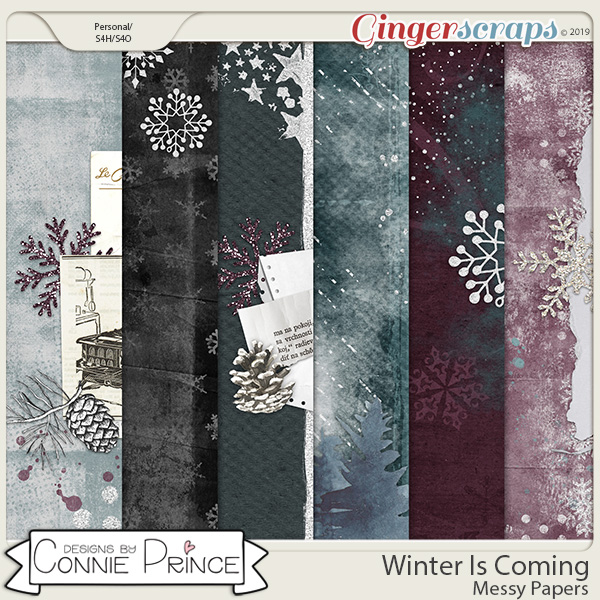 Winter Is Coming - Messy Papers by Connie Prince