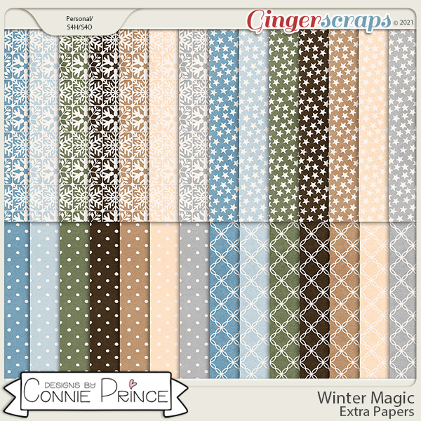 Winter Magic  - Extra Papers by Connie Prince