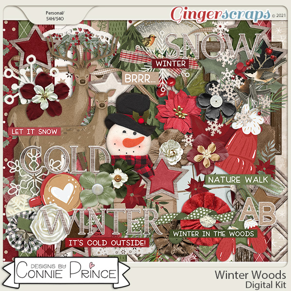 Winter Woods  - Kit by Connie Prince