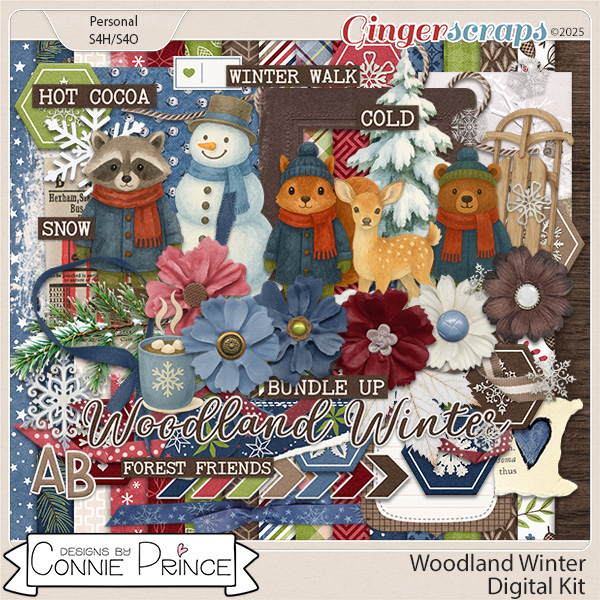 Woodland Winter - Kit by Connie Prince