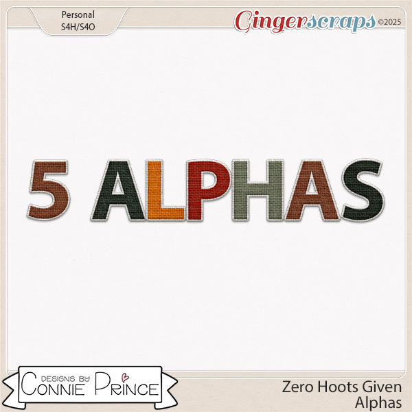 Zero Hoots Given - Alpha Pack AddOn by Connie Prince