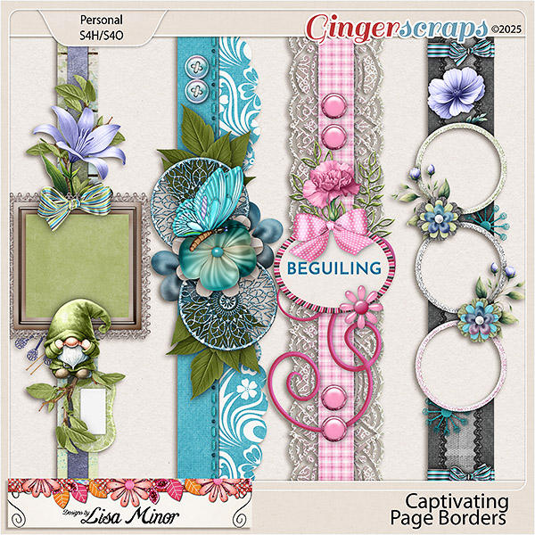 Captivating Page Borders from Designs by Lisa Minor