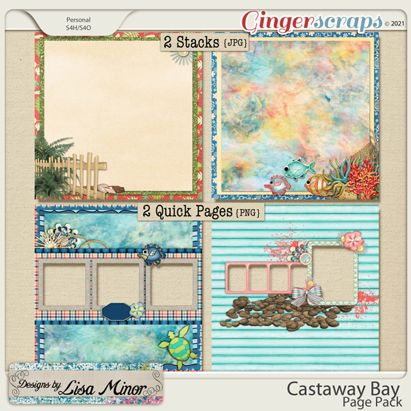 Castaway Bay Page Pack from Designs by Lisa Minor