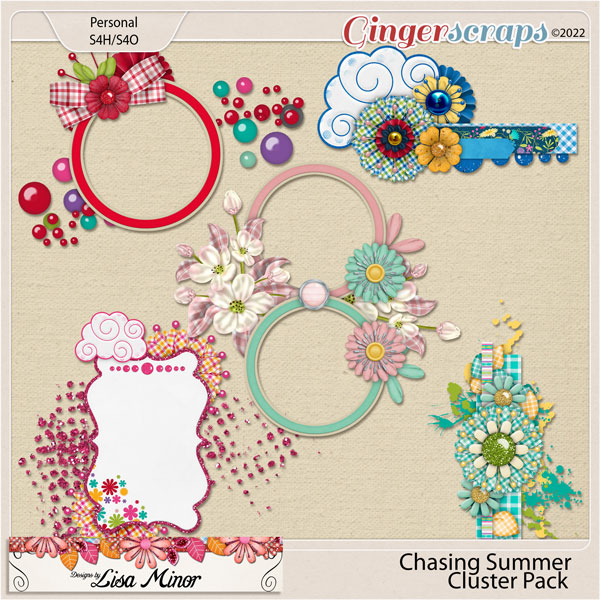 Chasing Summer Cluster Pack from Designs by Lisa Minor