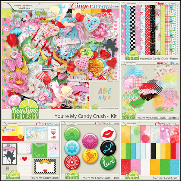 Youre My Candy Crush Collection by Key Lime Digi Design