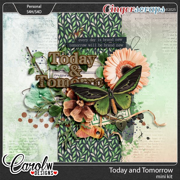 Gingerscrap 17th-CarolW Designs Mini Kit Challenge