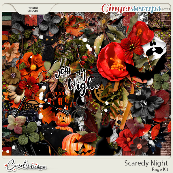 Scaredy Night-Page Kit