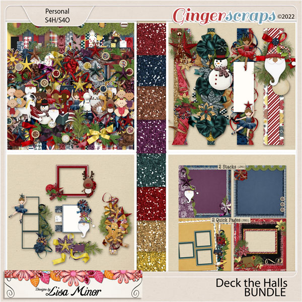 Deck the Halls BUNDLE from Designs by Lisa Minor