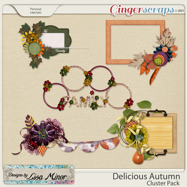 Delicious Autumn Cluster Pack from Designs by Lisa Minor