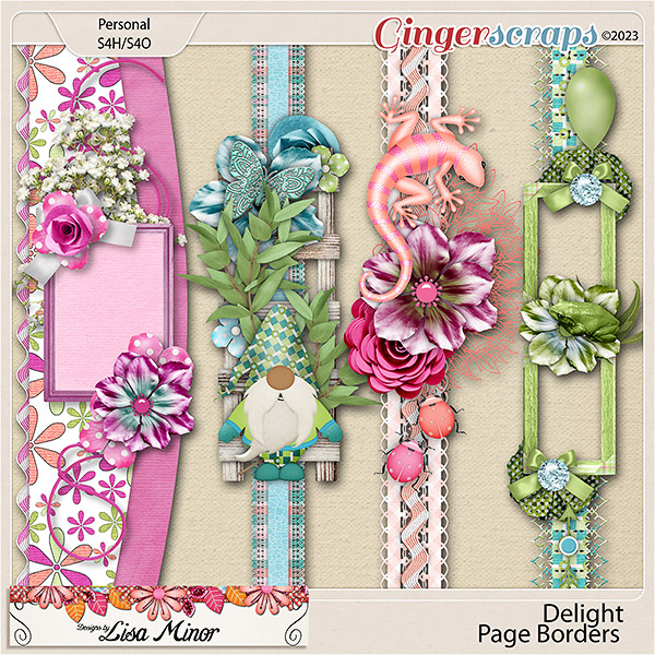 Delight Page Borders from Designs by Lisa Minor