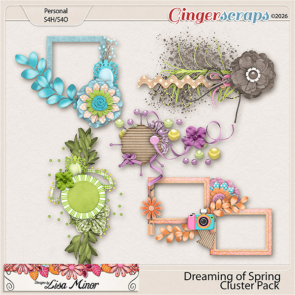 Dreaming of Spring Cluster Pack from Designs by Lisa Minor