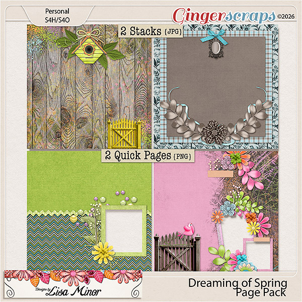 Dreaming of Spring Page Pack from Designs by Lisa Minor