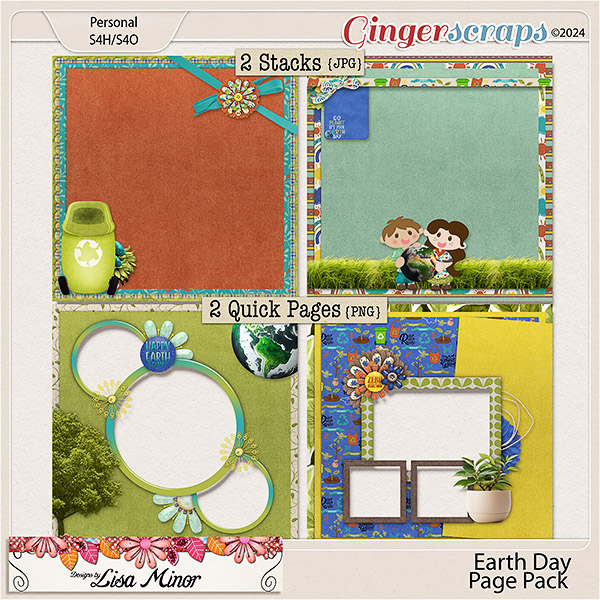 Earth Day Page Pack from Designs by Lisa Minor